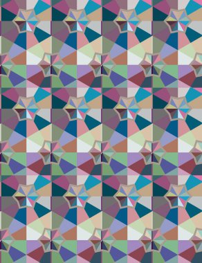 Modern geometrik vektör tasarımı, kusursuz desen çizimi