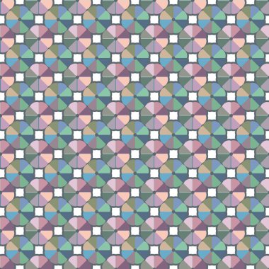 Modern geometrik vektör tasarımı, kusursuz desen çizimi