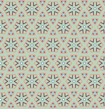 Modern geometrik vektör tasarımı, kusursuz desen çizimi