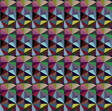 Modern geometrik vektör tasarımı, kusursuz desen çizimi