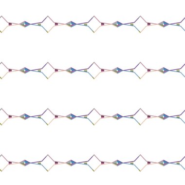 Modern geometrik vektör tasarımı, kusursuz desen çizimi
