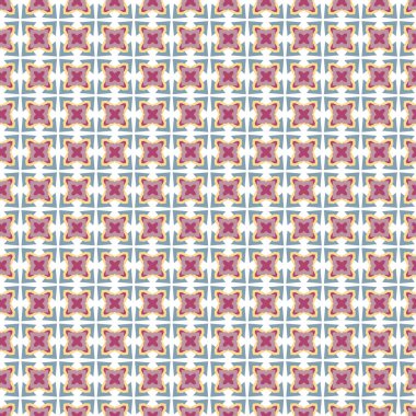 Geometrik şekilli kusursuz desen vektör çizimi