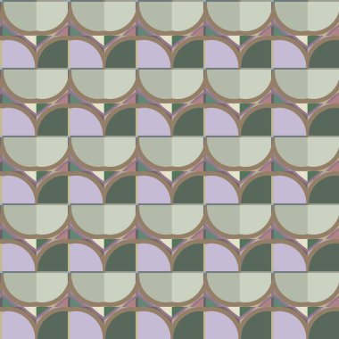Modern geometrik vektör tasarımı, kusursuz desen çizimi