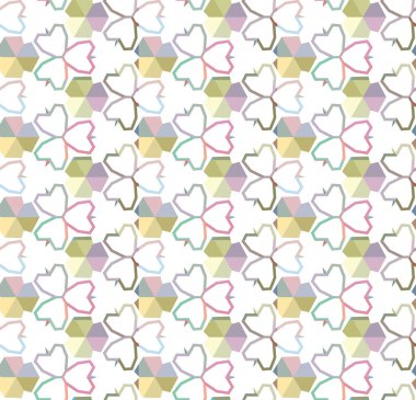 geometrik süsleme tarzında soyut arkaplan dokusu, pürüzsüz tasarım deseni