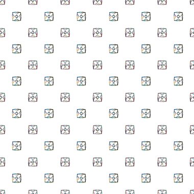 Modern geometrik vektör tasarımı, kusursuz desen çizimi