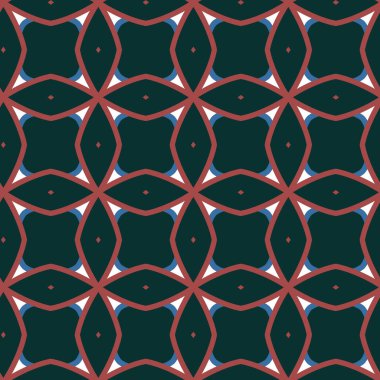 Geometrik şekilli kusursuz desen vektör çizimi