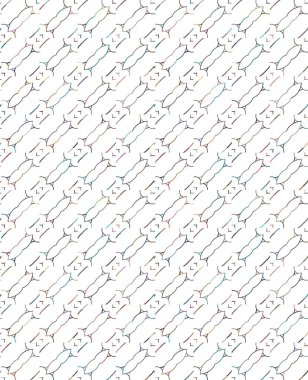 Modern geometrik vektör tasarımı, kusursuz desen çizimi