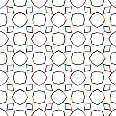 Soyut geometrik şekillere sahip kusursuz arkaplan