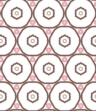 Modern geometrik vektör tasarımı, kusursuz desen çizimi