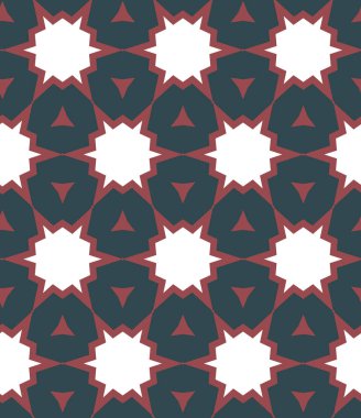 Geometrik şekilli kusursuz desen vektör çizimi