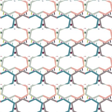 Modern geometrik vektör tasarımı, kusursuz desen çizimi