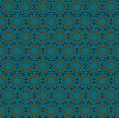 geometrik süsleme biçiminde kusursuz vektör deseni