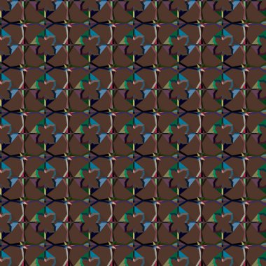 Modern geometrik vektör tasarımı, kusursuz desen çizimi