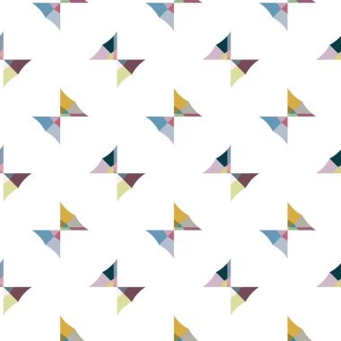 Modern geometrik vektör tasarımı, kusursuz desen çizimi