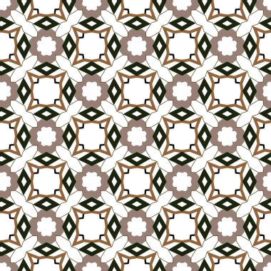 Kusursuz geometrik süslemeli vektör deseni
