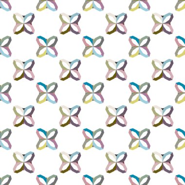 soyut kaleydoskop kumaş dikişsiz arkaplan, vektör illüstrasyonu 