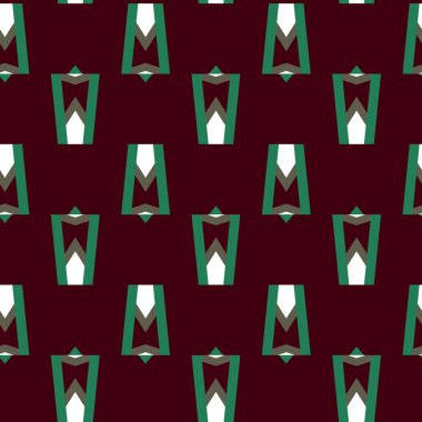 Modern geometrik vektör tasarımı, kusursuz desen çizimi