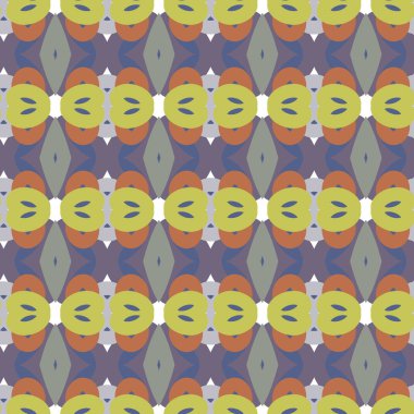 geometrik süsleme biçiminde kusursuz vektör deseni