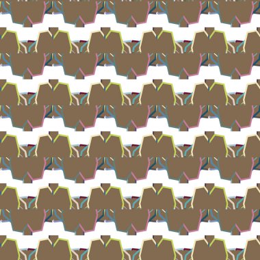 Kusursuz geometrik süslemeli vektör deseni