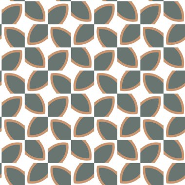 Geometrik şekilli kusursuz desen vektör çizimi