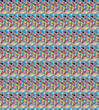 Modern geometrik vektör tasarımı, kusursuz desen çizimi