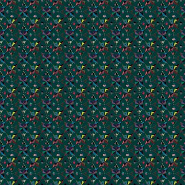 Modern geometrik vektör tasarımı, kusursuz desen çizimi