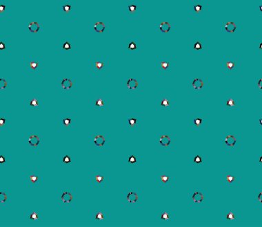 Modern geometrik vektör tasarımı, kusursuz desen çizimi