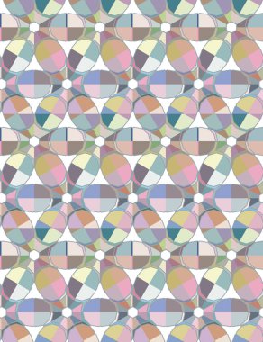 Modern geometrik vektör tasarımı, kusursuz desen çizimi