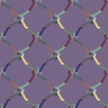 Modern geometrik vektör tasarımı, kusursuz desen çizimi