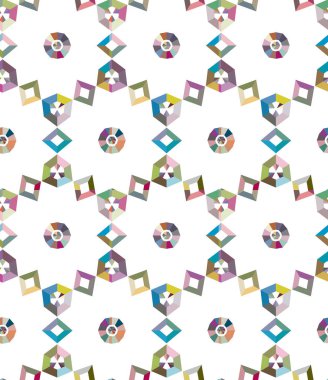 Modern geometrik vektör tasarımı, kusursuz desen çizimi