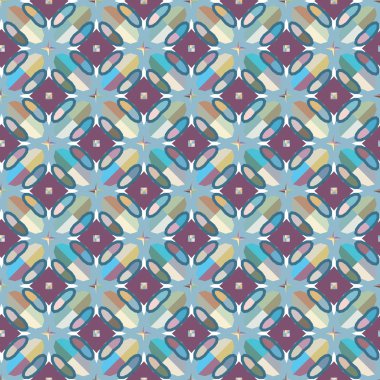 Kusursuz geometrik süslemeli vektör deseni