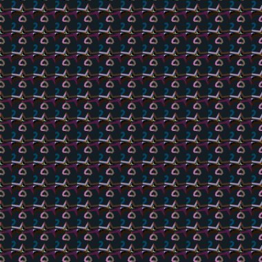 Geometrik şekilli kusursuz desen vektör çizimi