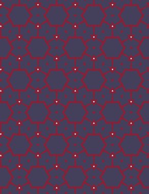 Modern geometrik vektör tasarımı, kusursuz desen çizimi