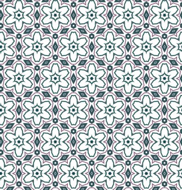 Modern geometrik vektör tasarımı, kusursuz desen çizimi