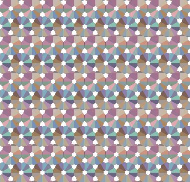 Modern geometrik vektör tasarımı, kusursuz desen çizimi