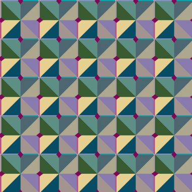 Modern geometrik vektör tasarımı, kusursuz desen çizimi