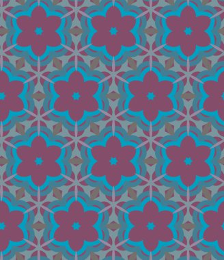 Modern geometrik vektör tasarımı, kusursuz desen çizimi