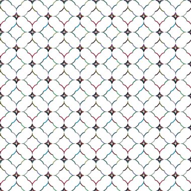 Modern geometrik vektör tasarımı, kusursuz desen çizimi
