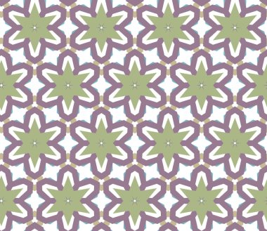 geometrik süsleme biçiminde kusursuz vektör deseni