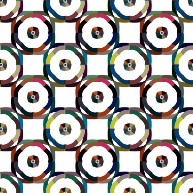 geometrik süsleme biçiminde kusursuz vektör deseni