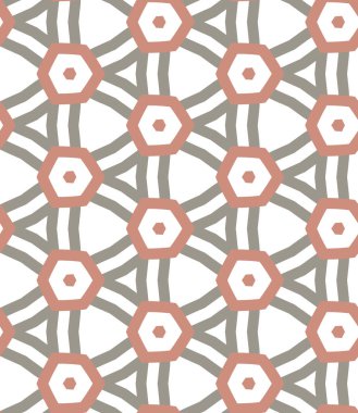 Modern geometrik vektör tasarımı, kusursuz desen çizimi