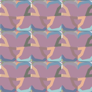 geometrik süsleme biçiminde kusursuz vektör deseni