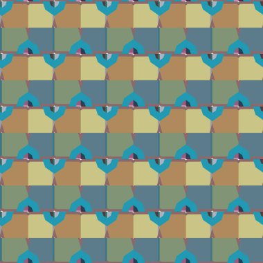 Modern geometrik vektör tasarımı, kusursuz desen çizimi