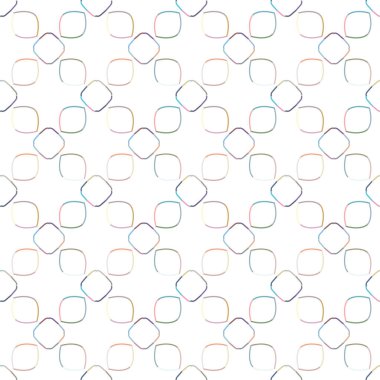 geometrik süsleme biçiminde kusursuz vektör deseni