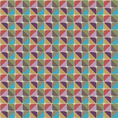 Geometrik şekilli kusursuz desen vektör çizimi