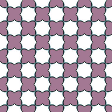 Modern geometrik vektör tasarımı, kusursuz desen çizimi