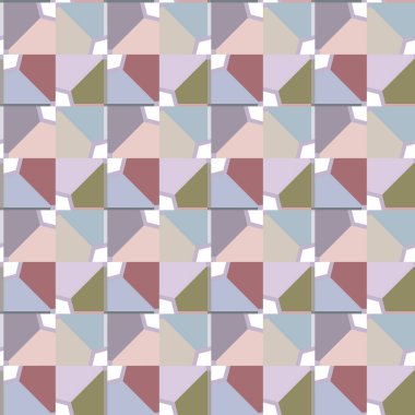 Modern geometrik vektör tasarımı, kusursuz desen çizimi