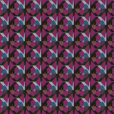 Modern geometrik vektör tasarımı, kusursuz desen çizimi