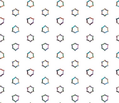 geometrik süsleme biçiminde kusursuz vektör deseni