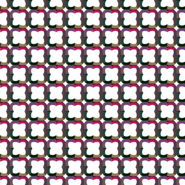 Modern geometrik vektör tasarımı, kusursuz desen çizimi